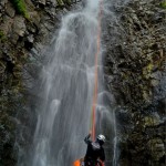 discesa sulla cascata cicutà di 70m aw scende