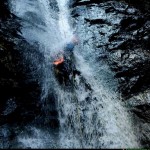 Discesa in scivolata sula cascata alta del S.Agata